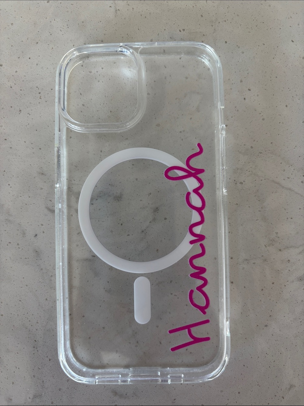 Casely MagSafe iPhone 15 Case with Personalized Love Island Script - “Hannah”